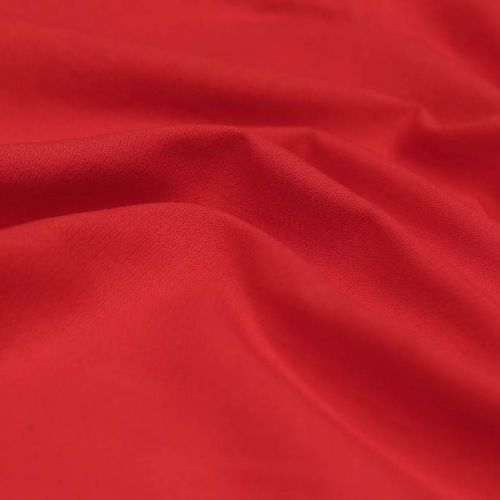 ТД0014 РЕТРО-ТКАНИ ИЗ СССР. Однотонный красный "креп" (100% хлопок).