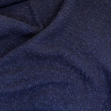 Versace Однотонная синяя буклированная рогожка