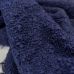 ф2955 Versace Однотонная синяя буклированная рогожка