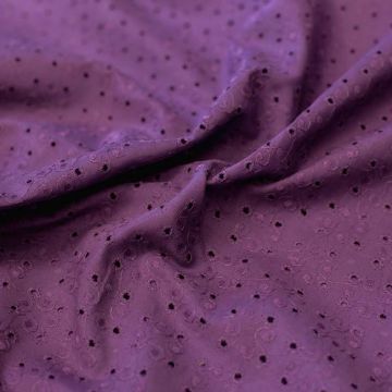 Max Mara.Фиолетовое шитье в мелкий завиток (100% хлопок).