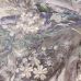ф4645 Вышитые подводные цветы в сиреневом море. Сетка. (100% п/э). Италия