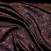 Blumarine. Сливовый бархат с черными штрихами (100% хлопок).