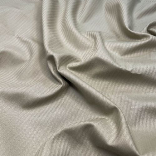 мг0187 Фисташковая плательно-рубашечная ткань в полоску (80% хлопок 20%п/амид). Италия.