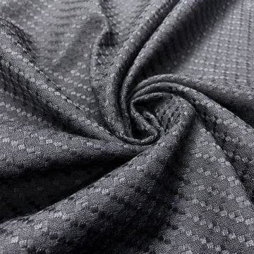 Черная фактурная ткань (65% Шерсть 35% Шелк). Италия.