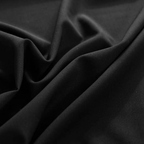 ф5774 Guabello. Черная костюмная ткань стрейч (97% шерсть 3%эластан)