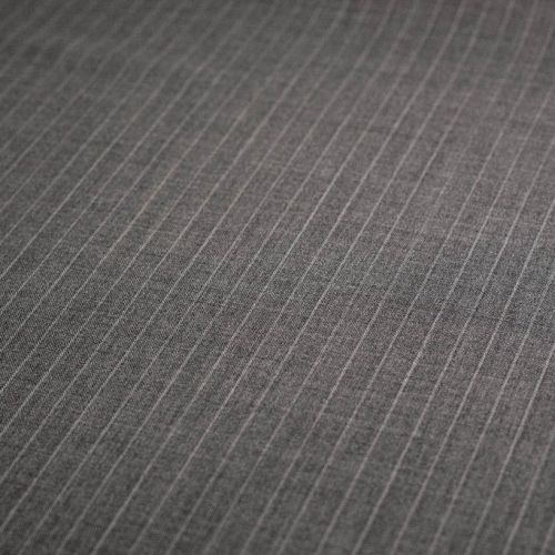 ф4852 Guabello. Светло-серая костюмная ткань в белую полоску (100% шерсть ). Италия.