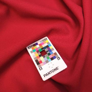 Креп красный "Valentino" (100% шерсть).