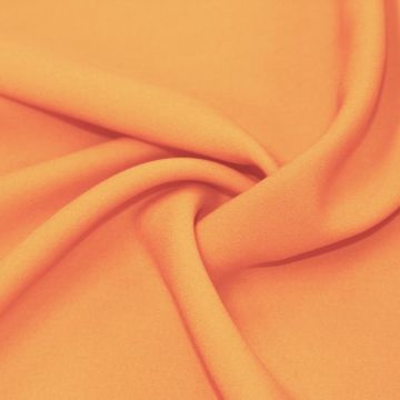 Плотный оранжевый жоржет