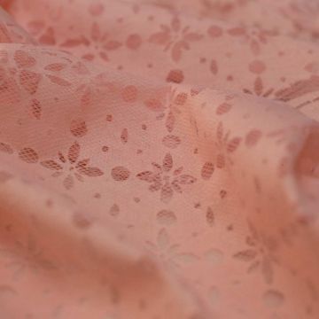 Ungaro. Светло-розовая сетка с цветами (99% вискоза 1% эластан)