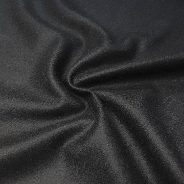 мг0150 Демисезонная пальтовая черная ткань (75%кашемир 25%шерсть). Италия.