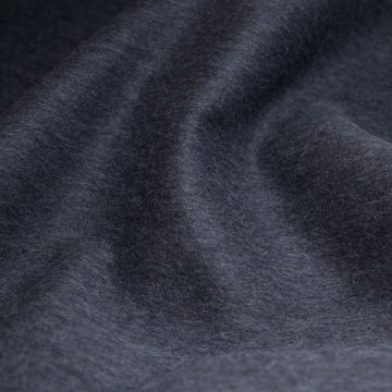 Теплейшая двойная пальтовая ткань серо-синяя (100% baby alpaca). Италия.