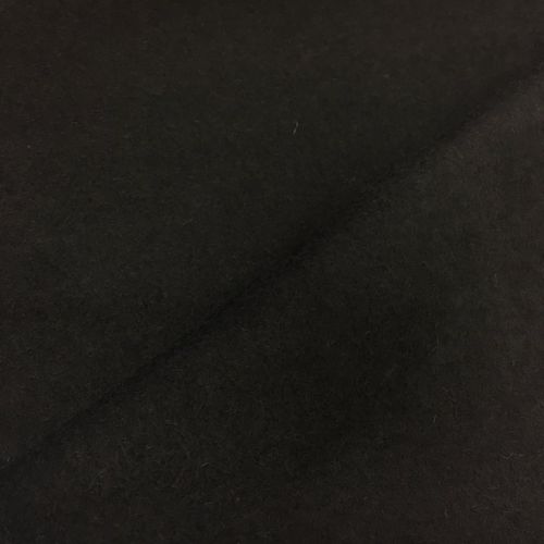 ф3694 Черная дабл-пальтовая ткань